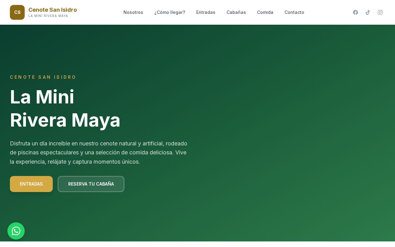 Preview of WebApp Cenote San Isidro