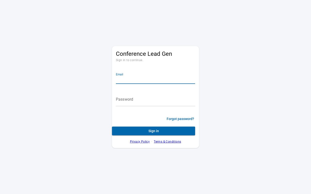 Preview of Conference Lead Gen