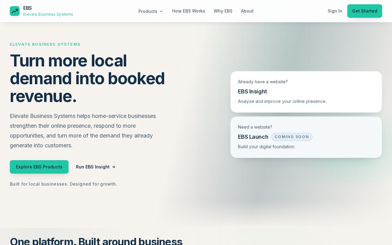Preview of Ebs Company Site