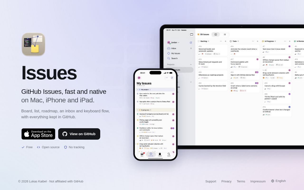 Preview of Issues For Github