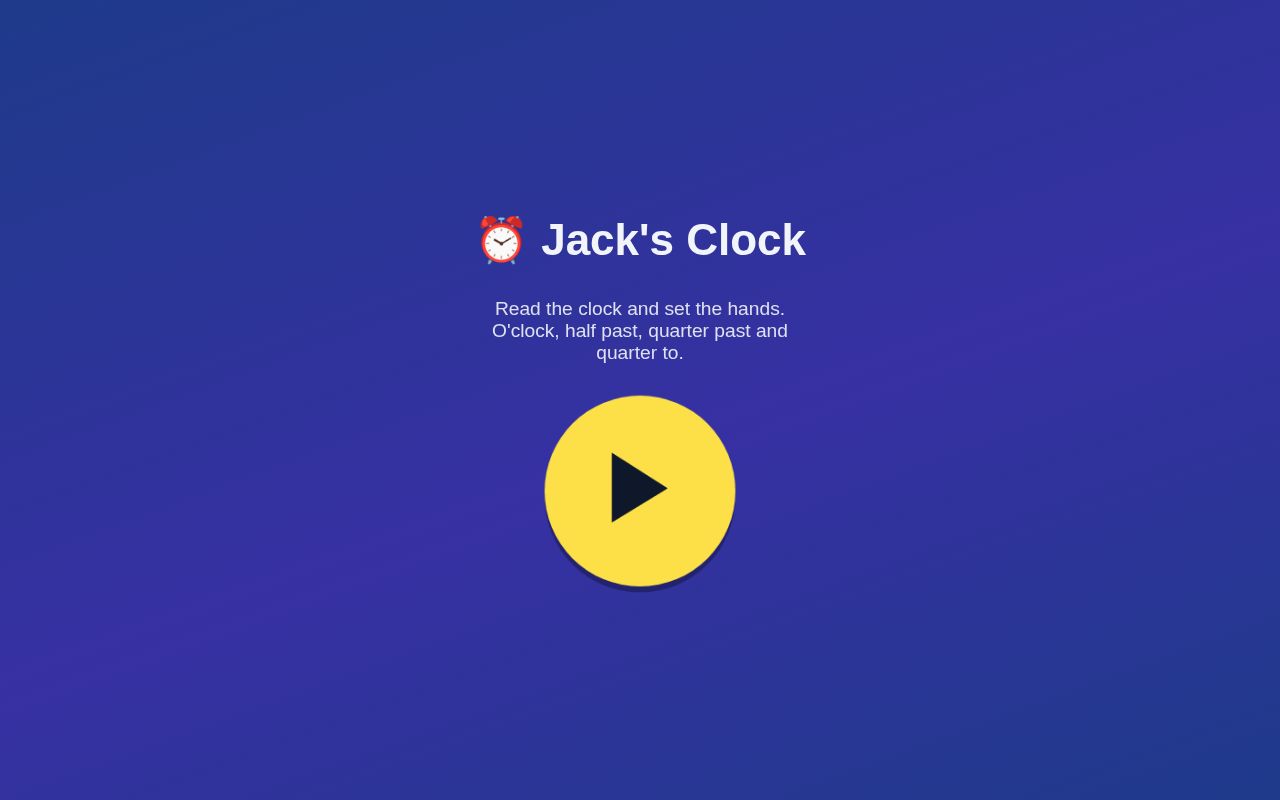 Preview of Jack's Clock ⏰