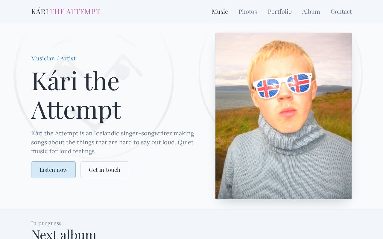 Preview of KaritheattemptPortfolioSite