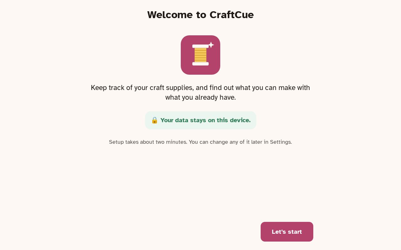 Preview of Craftcue