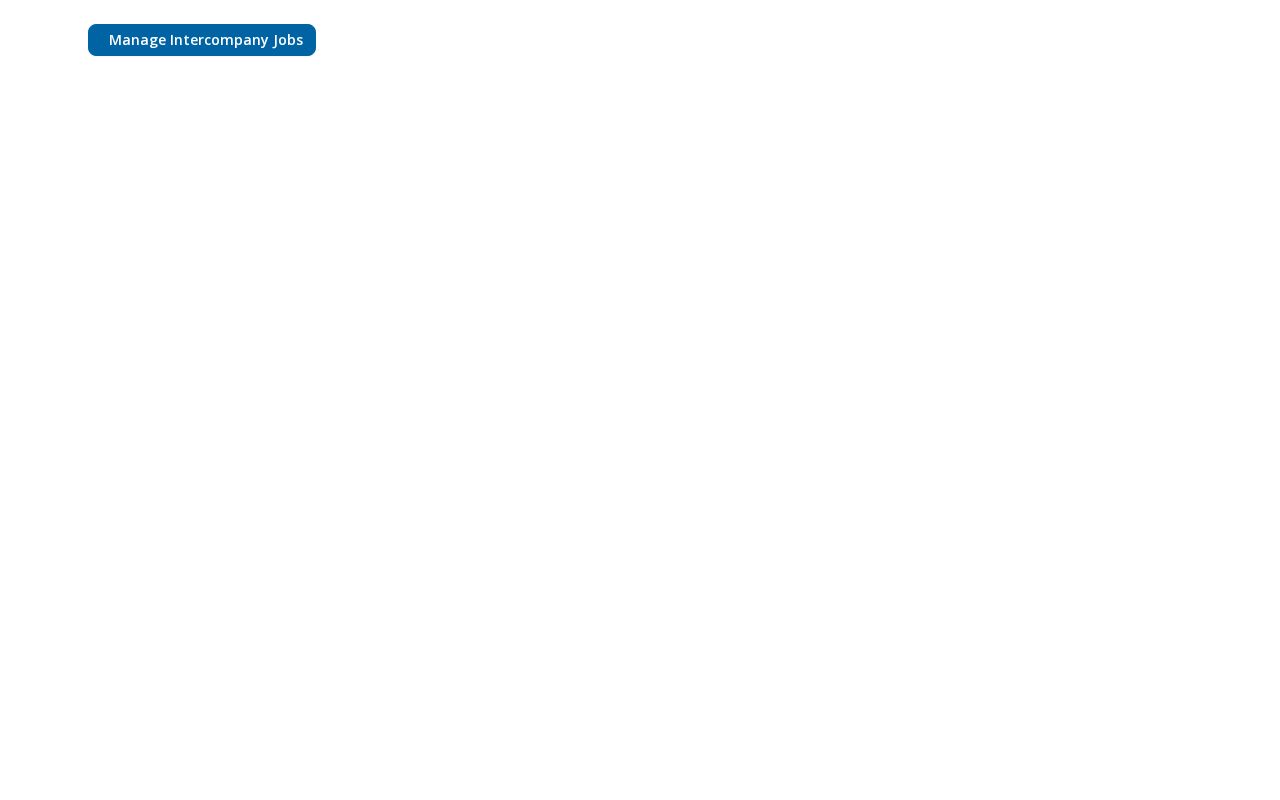 Preview of Prototype for Manage Intercompany Jobs modal (Modus + React)