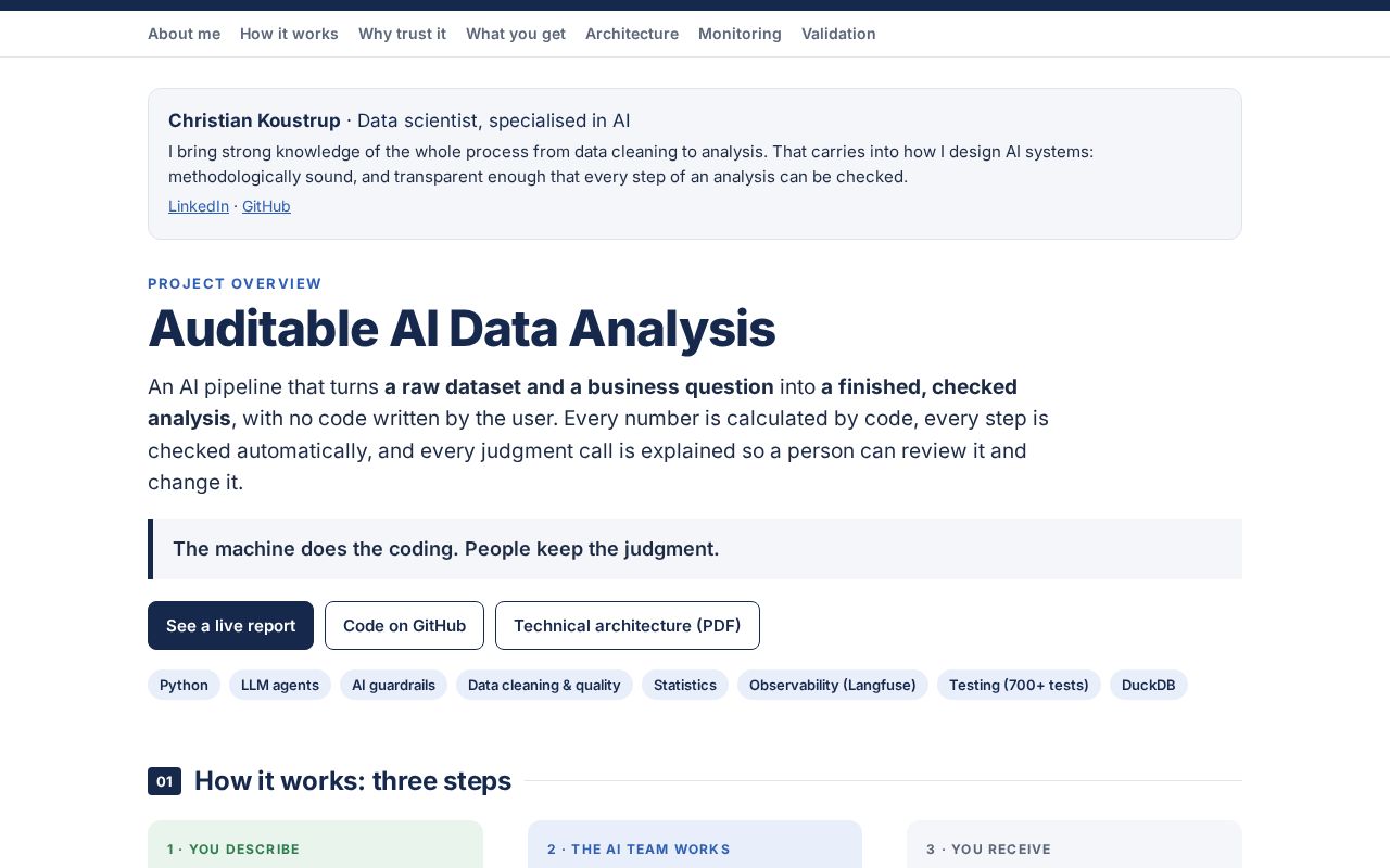 Preview of Analytical Pipeline Agent