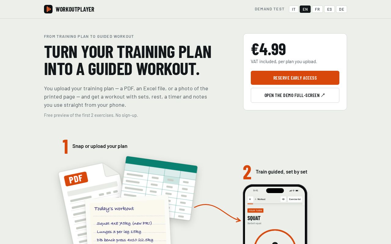 Preview of Workoutplayer Lab