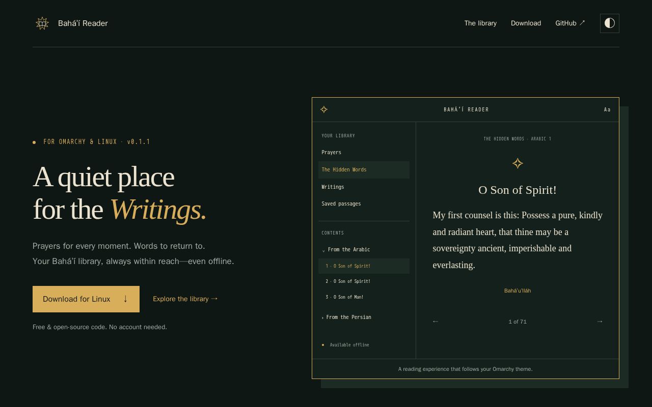 Preview of Bahá’í Reader
