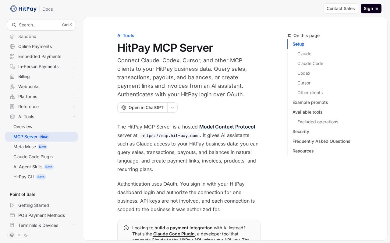 Preview of HitPay Product Guide and API docs.