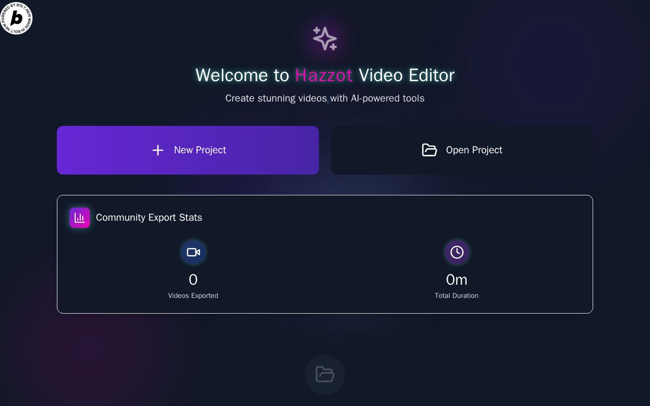 Preview of Hazzot Video Editor