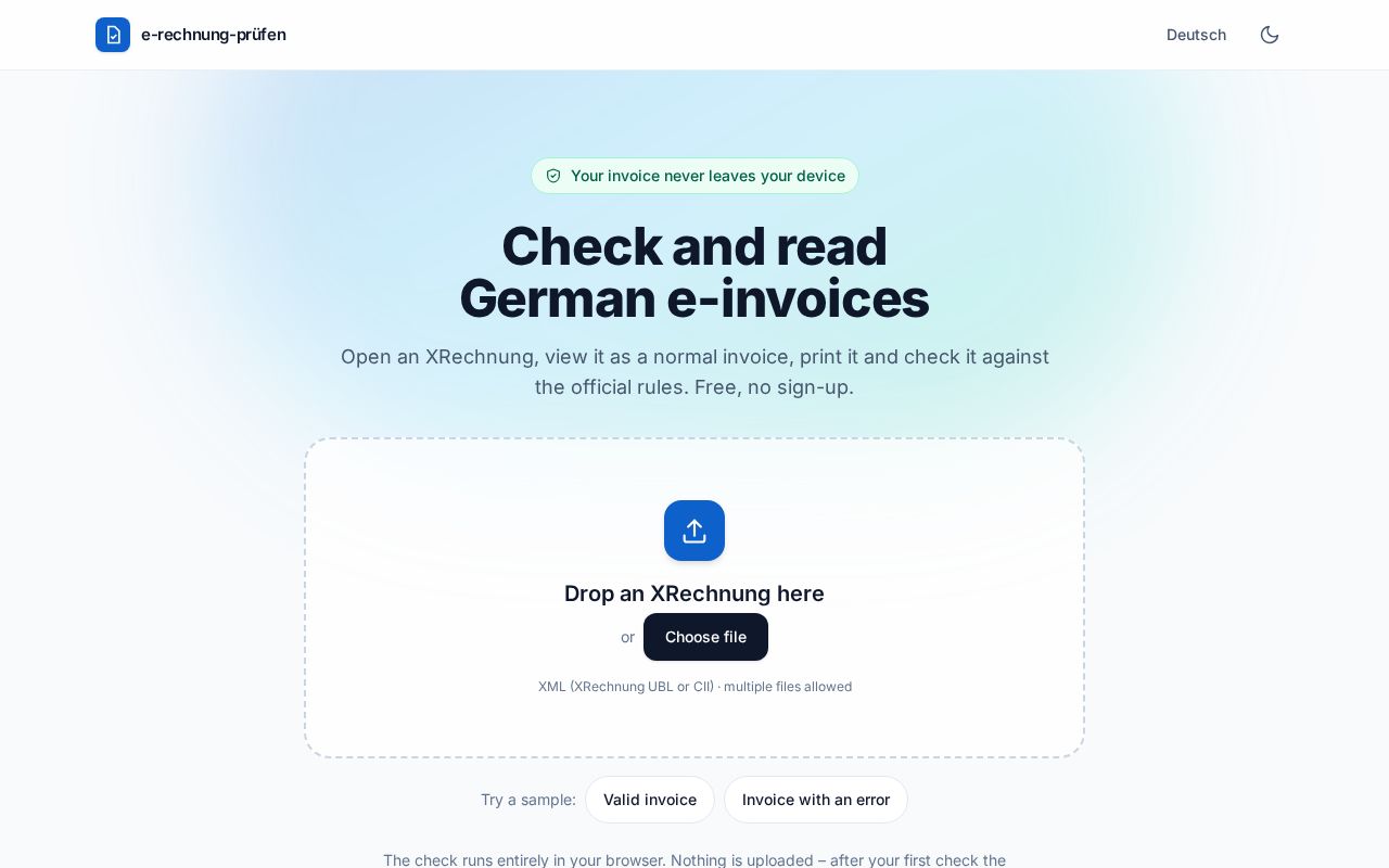 Preview of Einvoice Checker