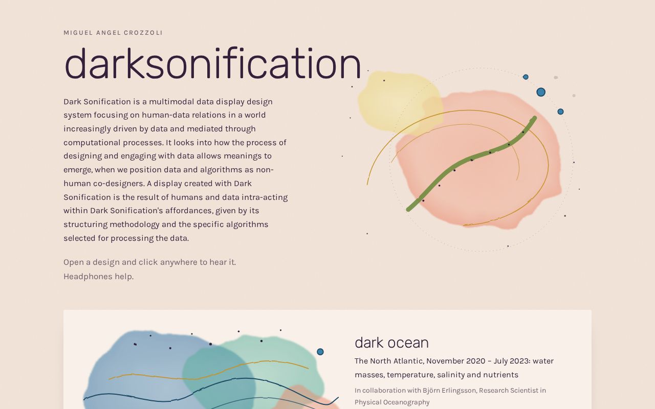 Preview of Darksonification Web