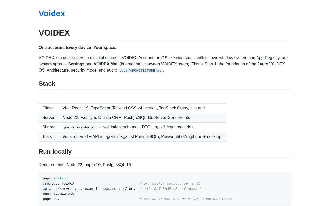 Preview of Voidex