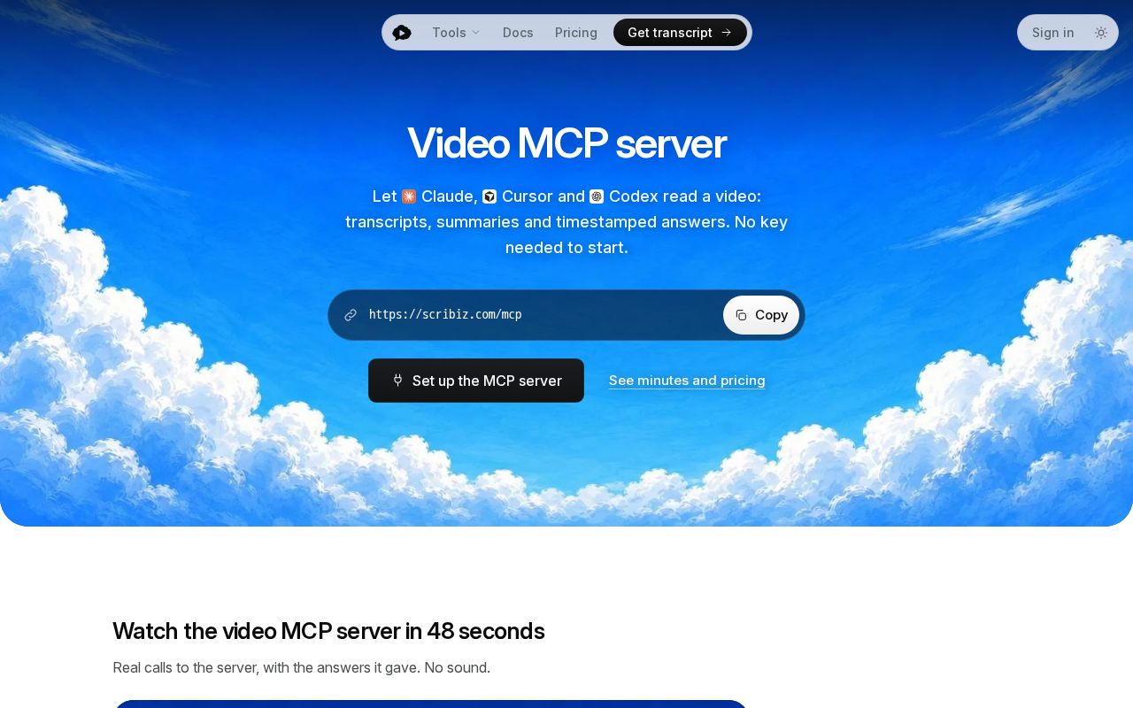 Preview of Scribiz Mcp