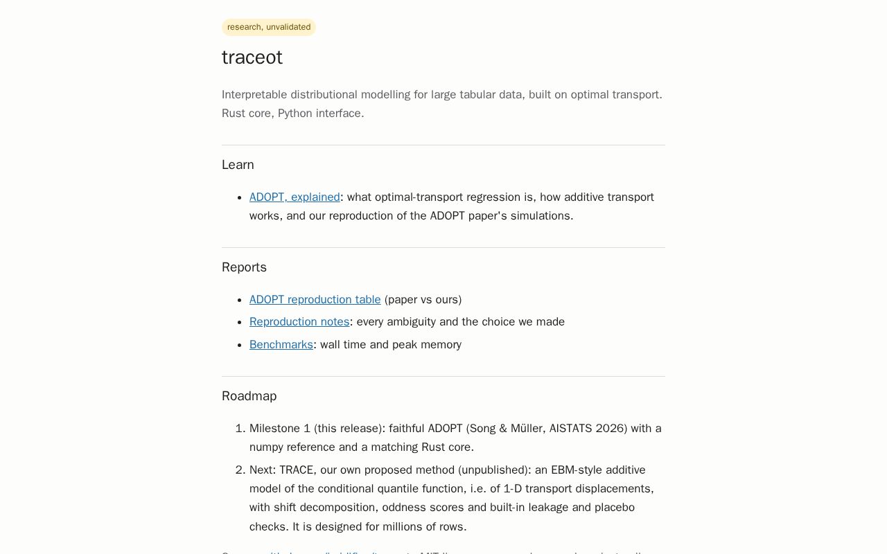 Preview of Traceot