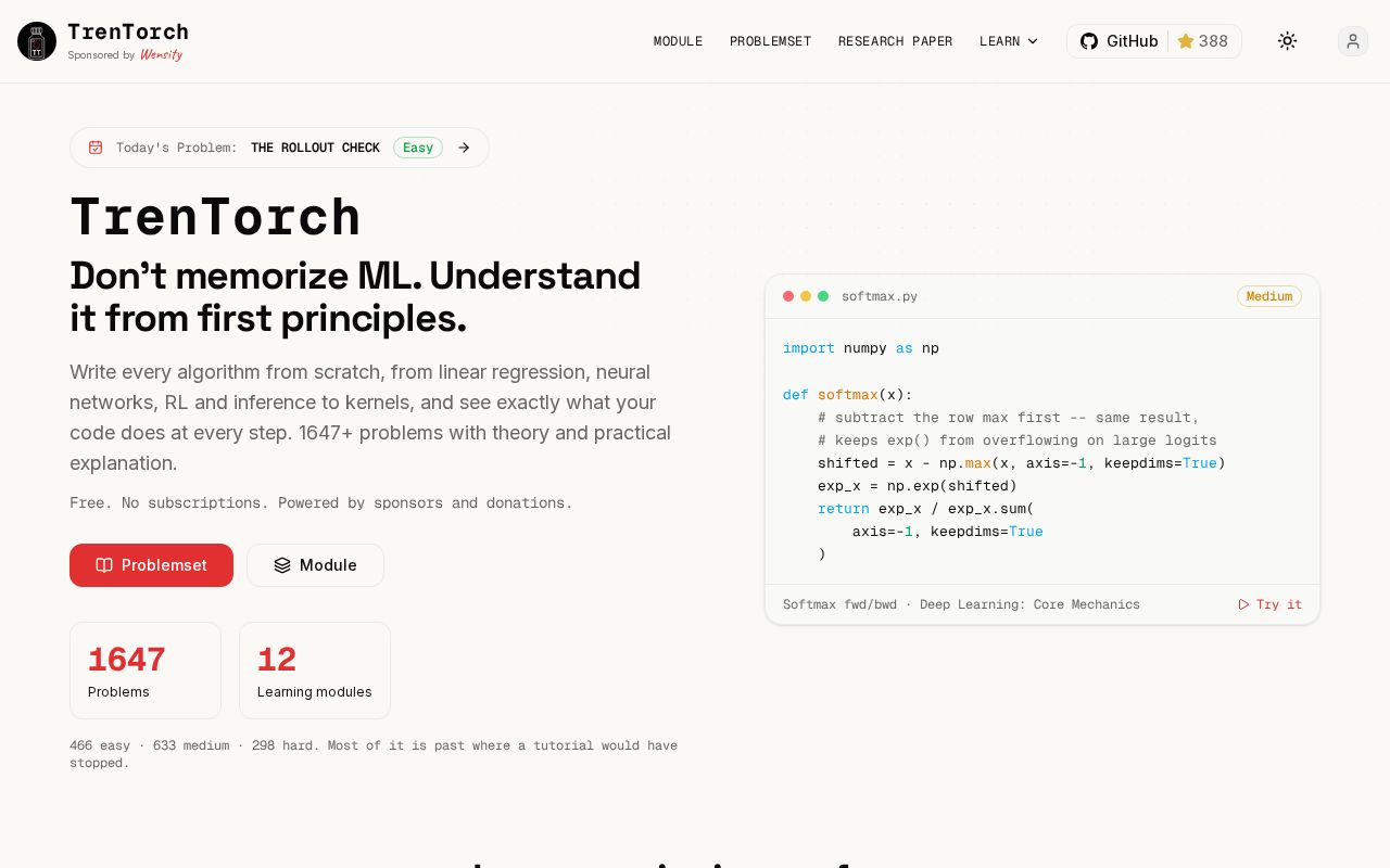 Preview of TrenTorch