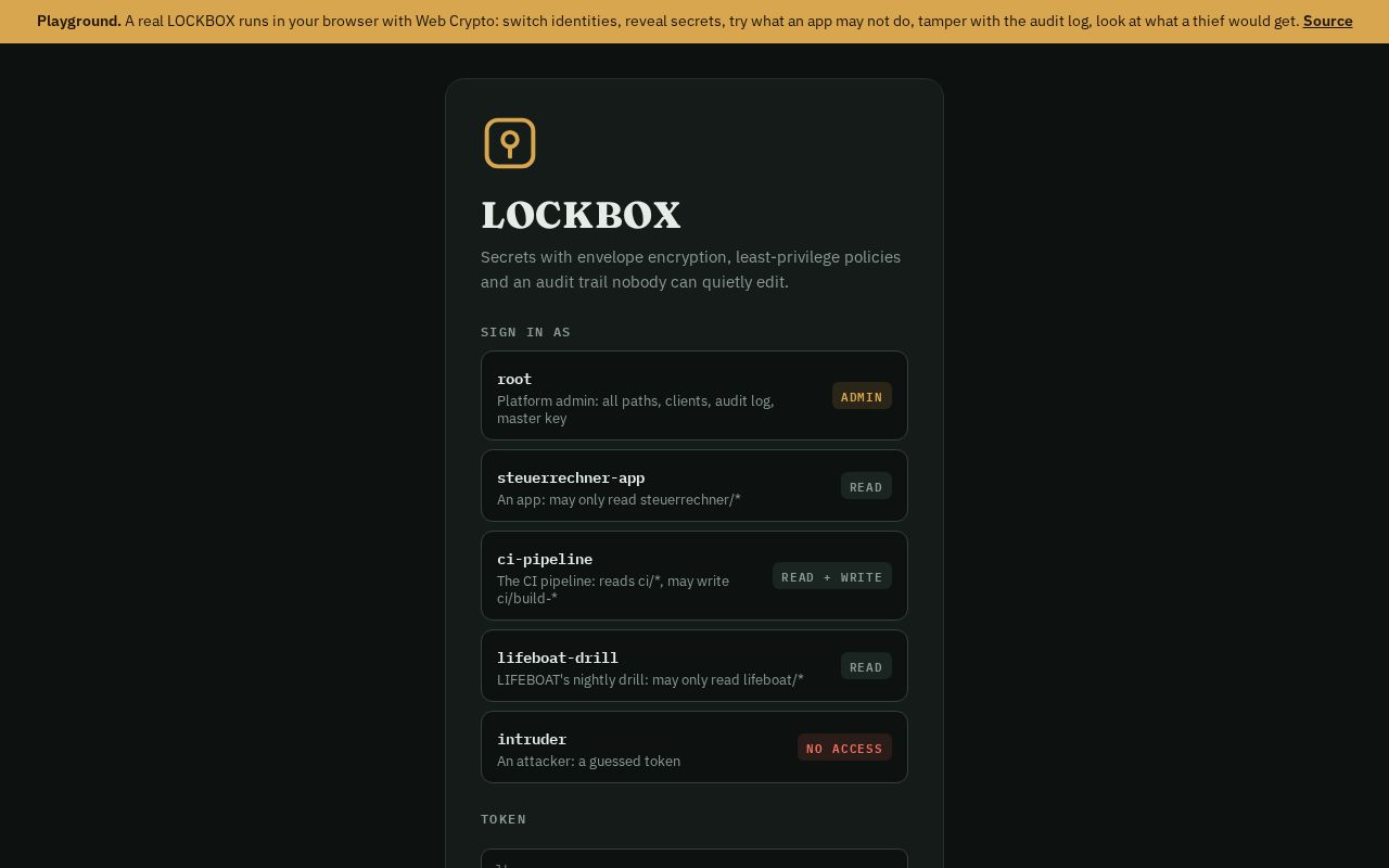 Preview of Lockbox