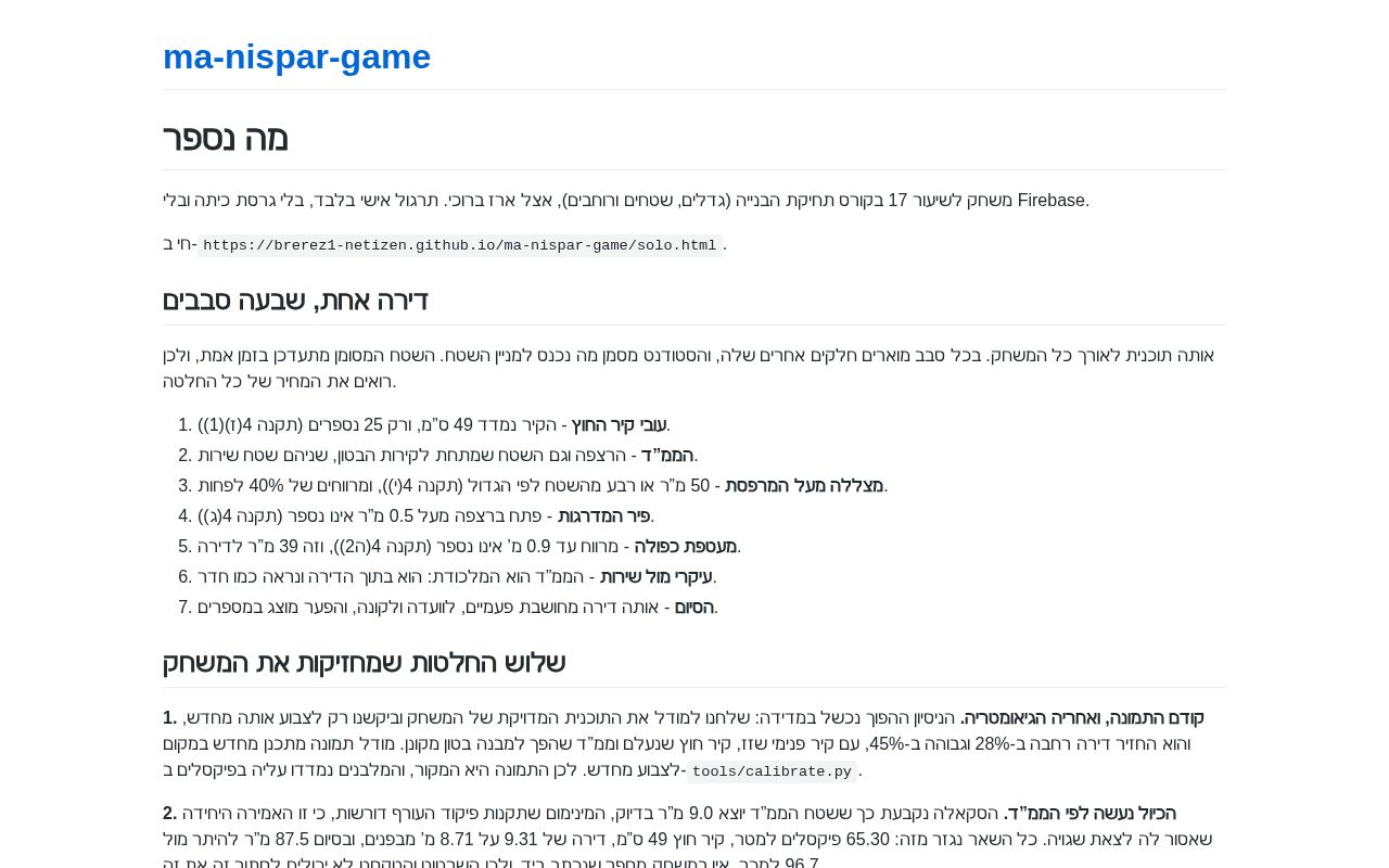 Preview of Ma Nispar Game