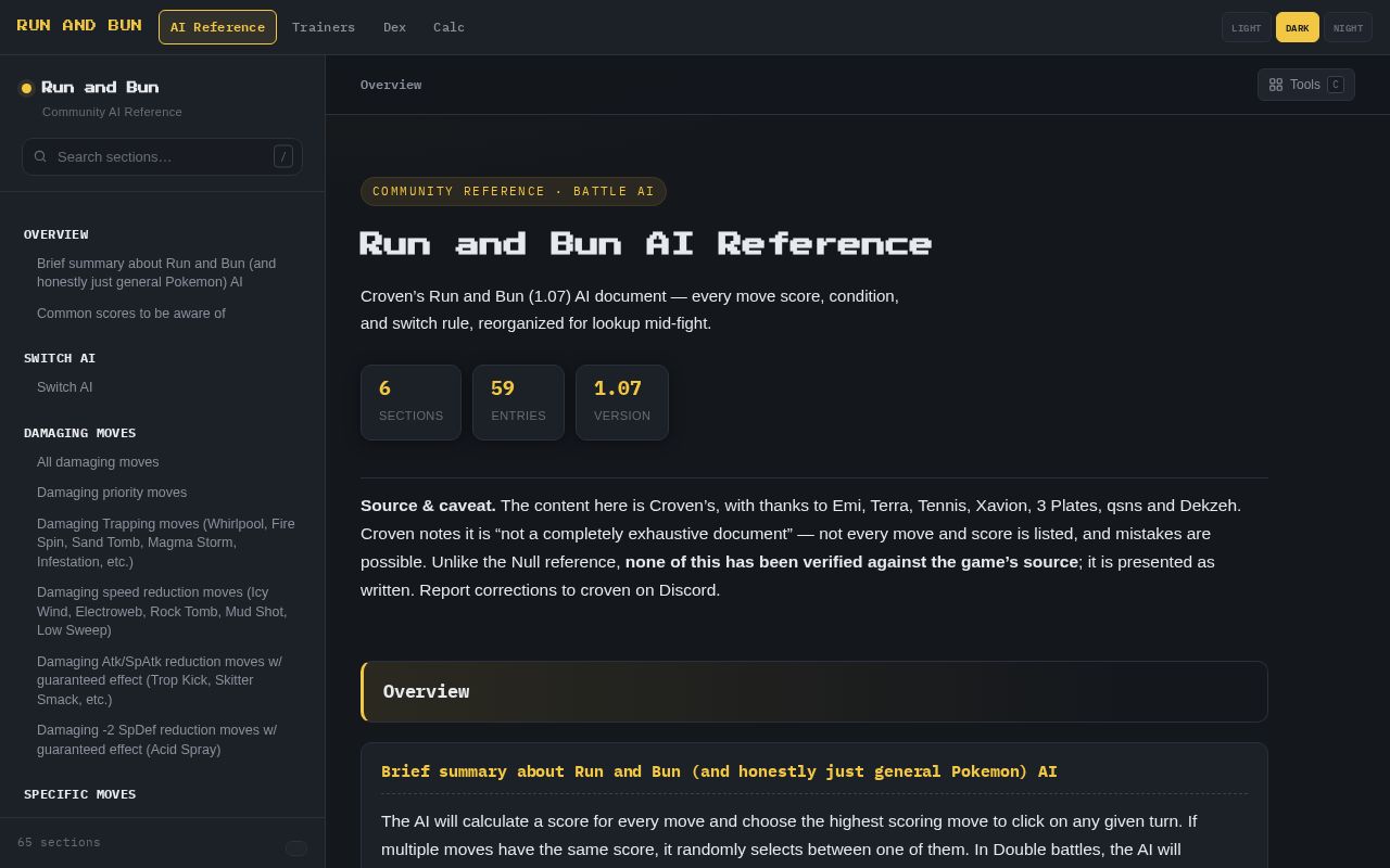 Preview of Runandbun Reference