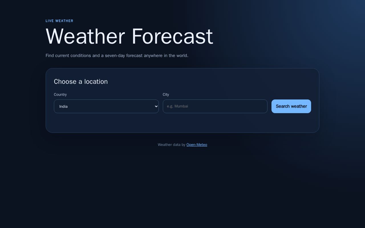Preview of Weather Forcast
