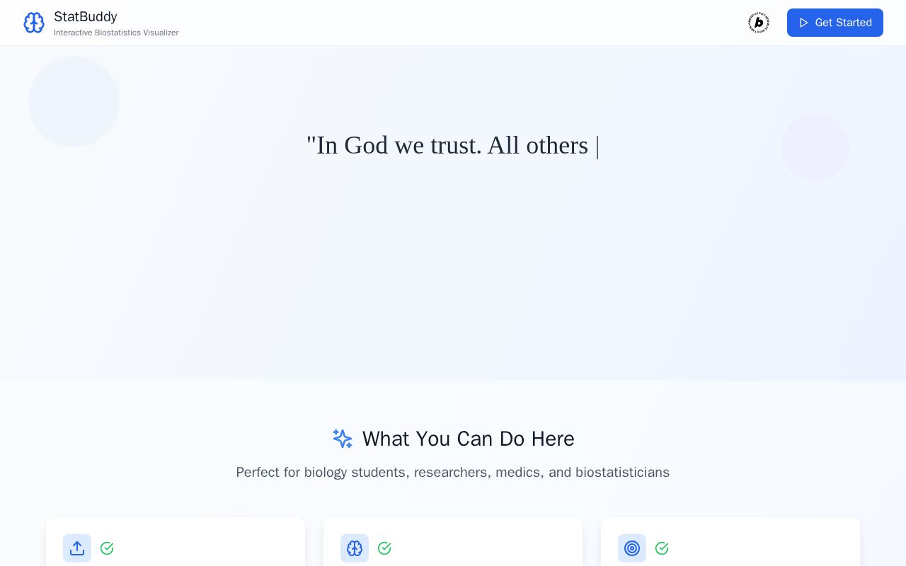Preview of StatBuddy