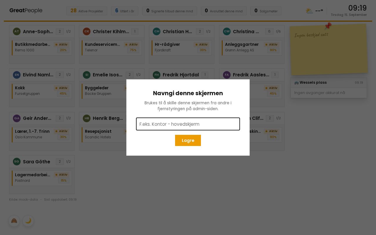 Preview of Oppdragsoversikt