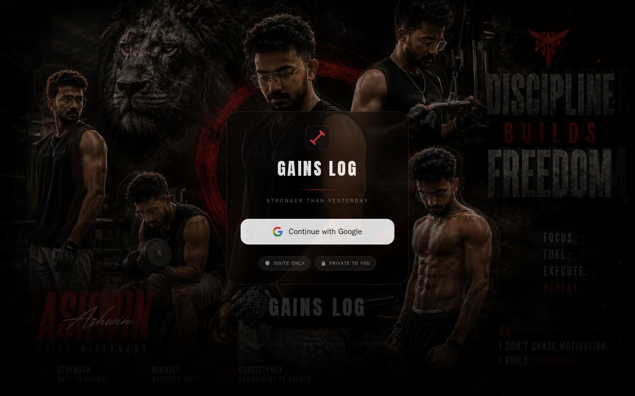 Preview of Gains Log