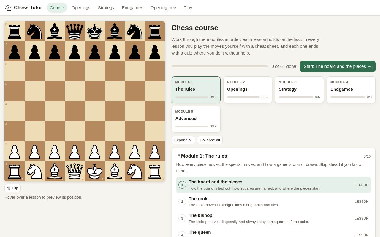 Preview of Chess Tutor