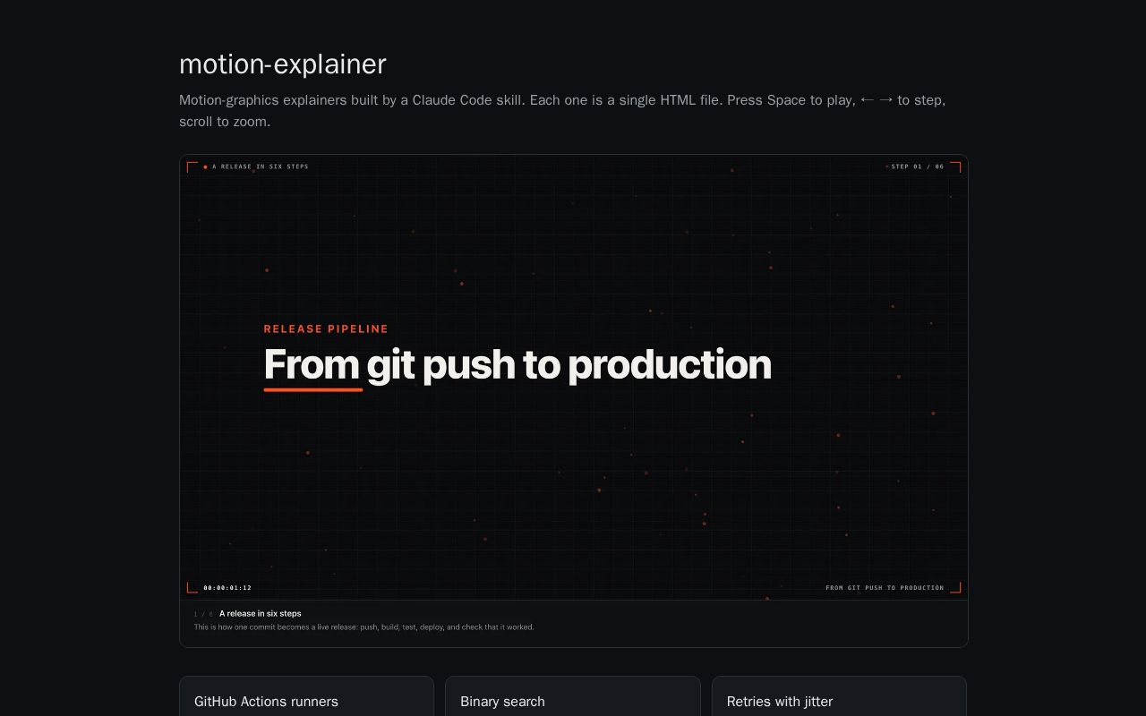 Preview of Motion Explainer