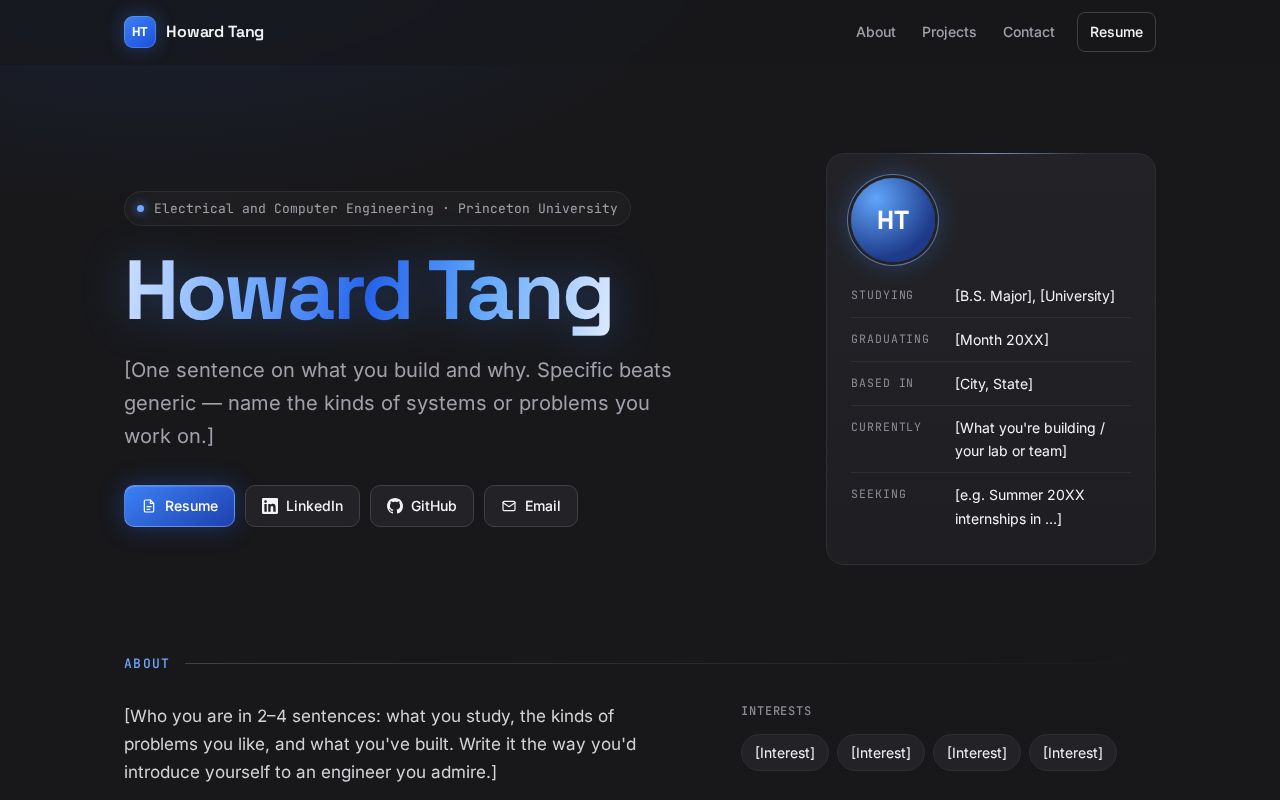 Preview of Howardziyuantang Github Io
