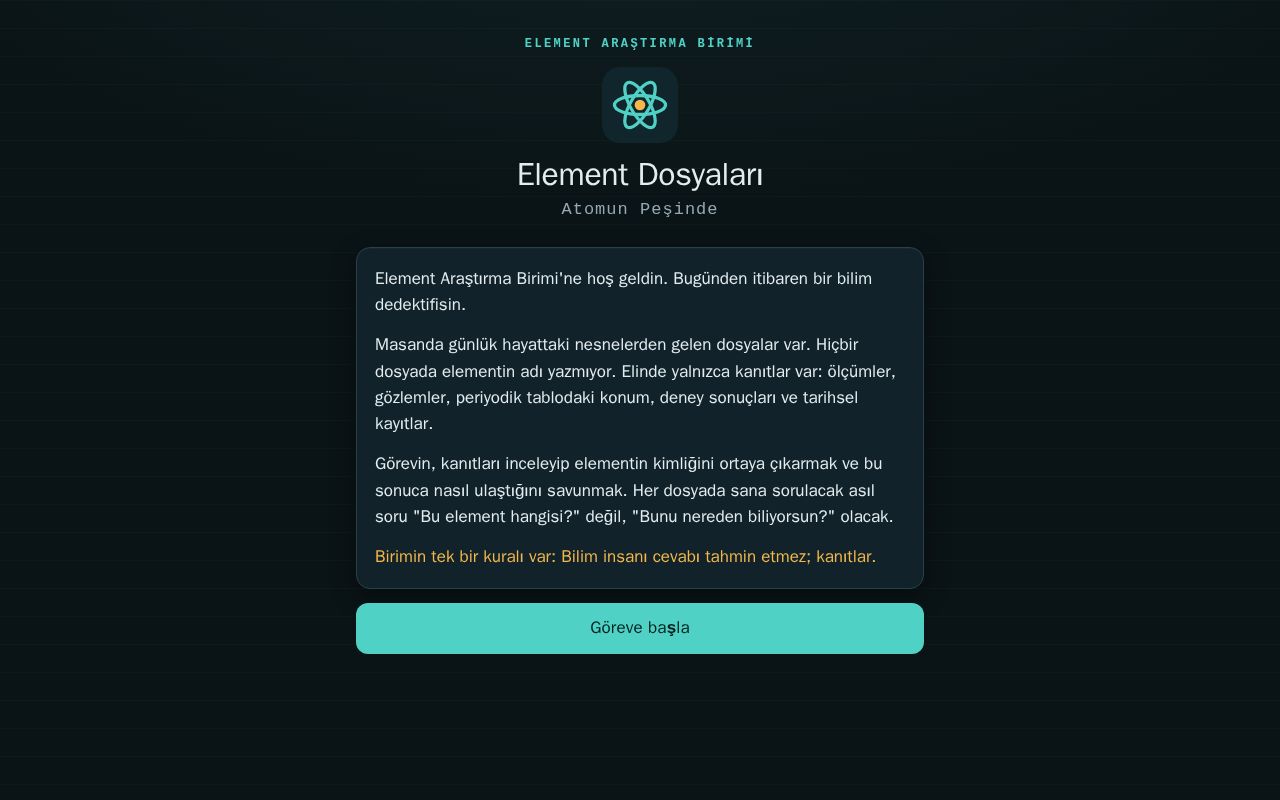 Preview of Element Oyunu