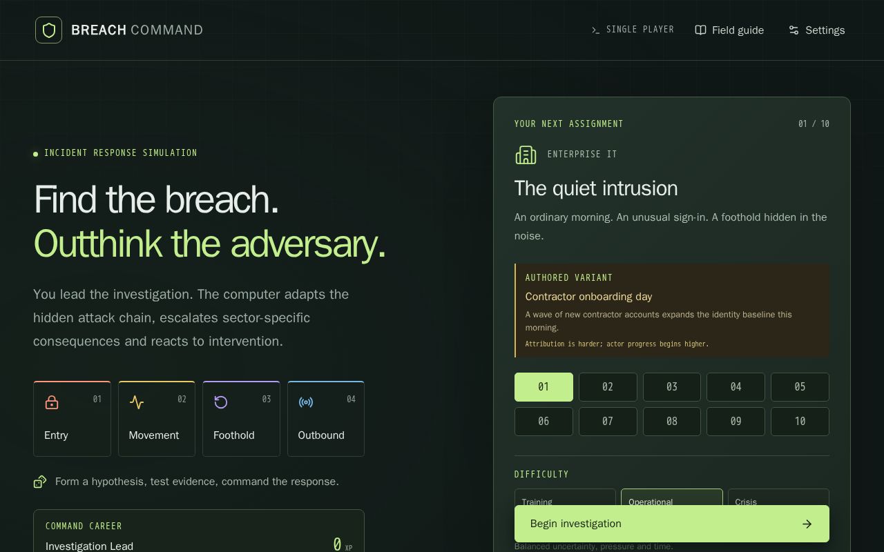 Preview of Breach Command