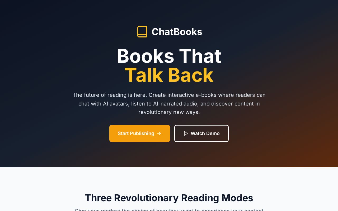 Preview of ChatBooks