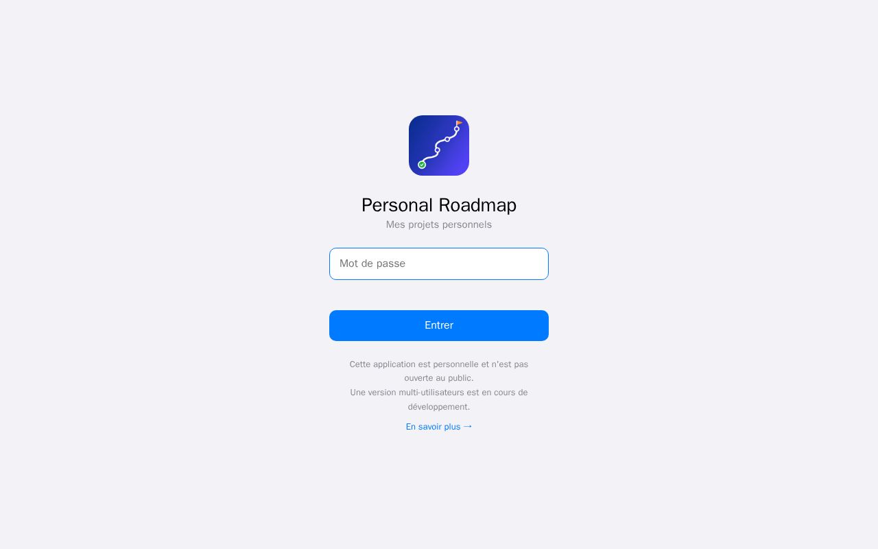 Preview of Personal Roadmap