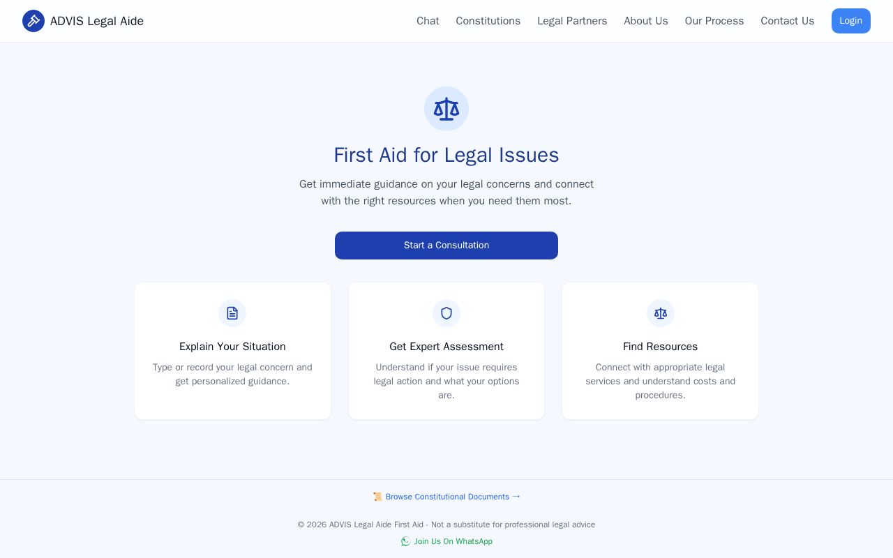 Preview of Advis Legal FirstAide