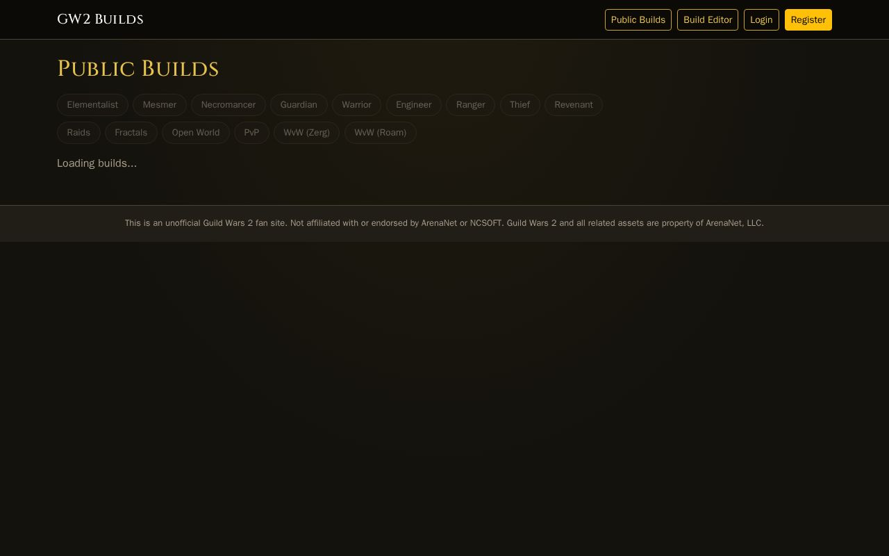 Preview of Gw2 Builds