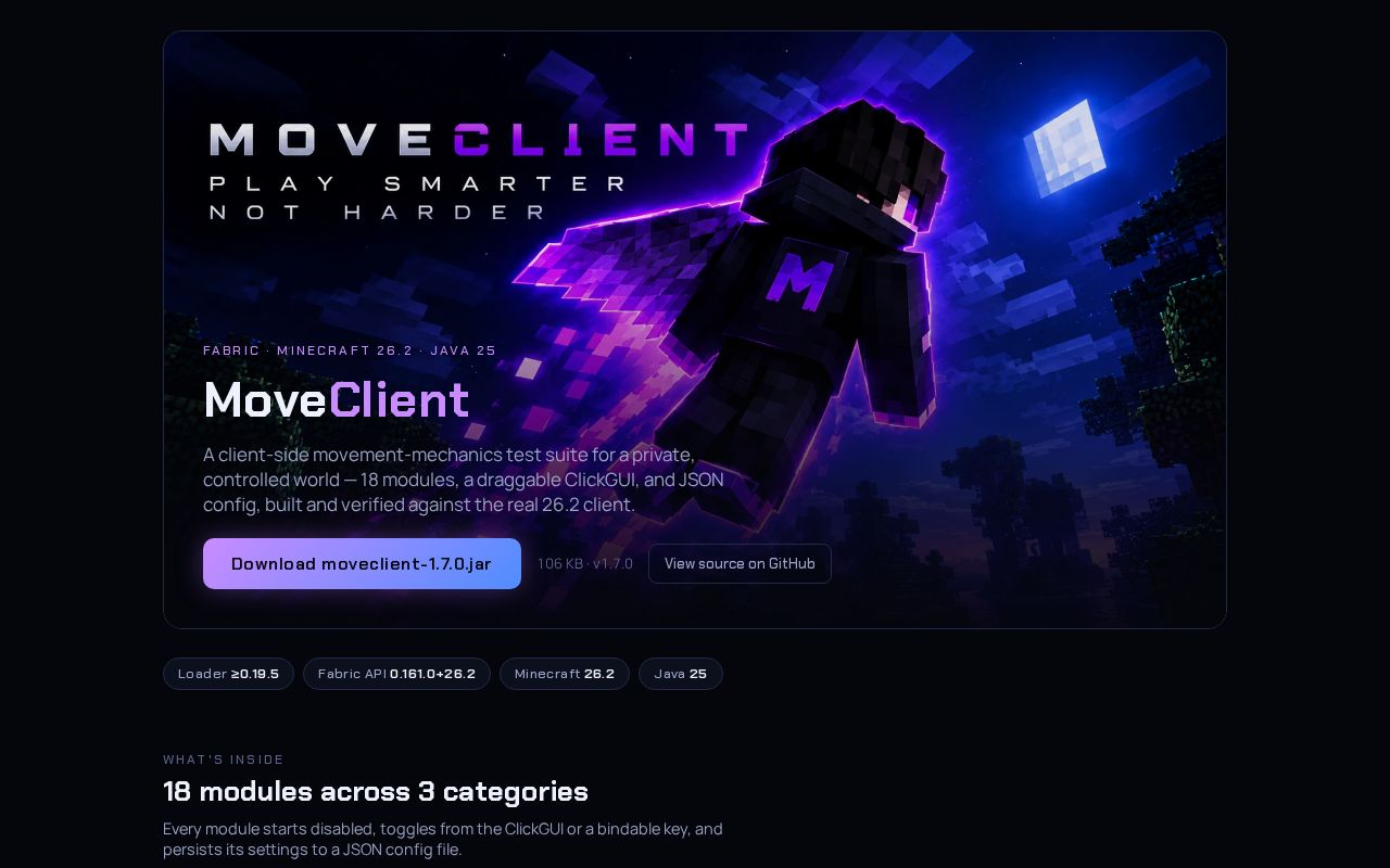 Preview of Moveclient