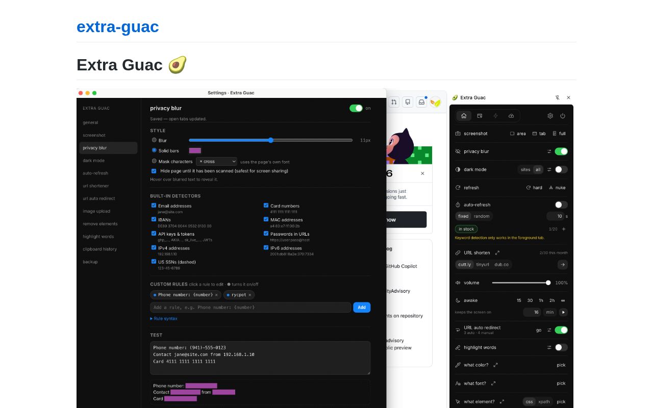 Preview of Extra Guac