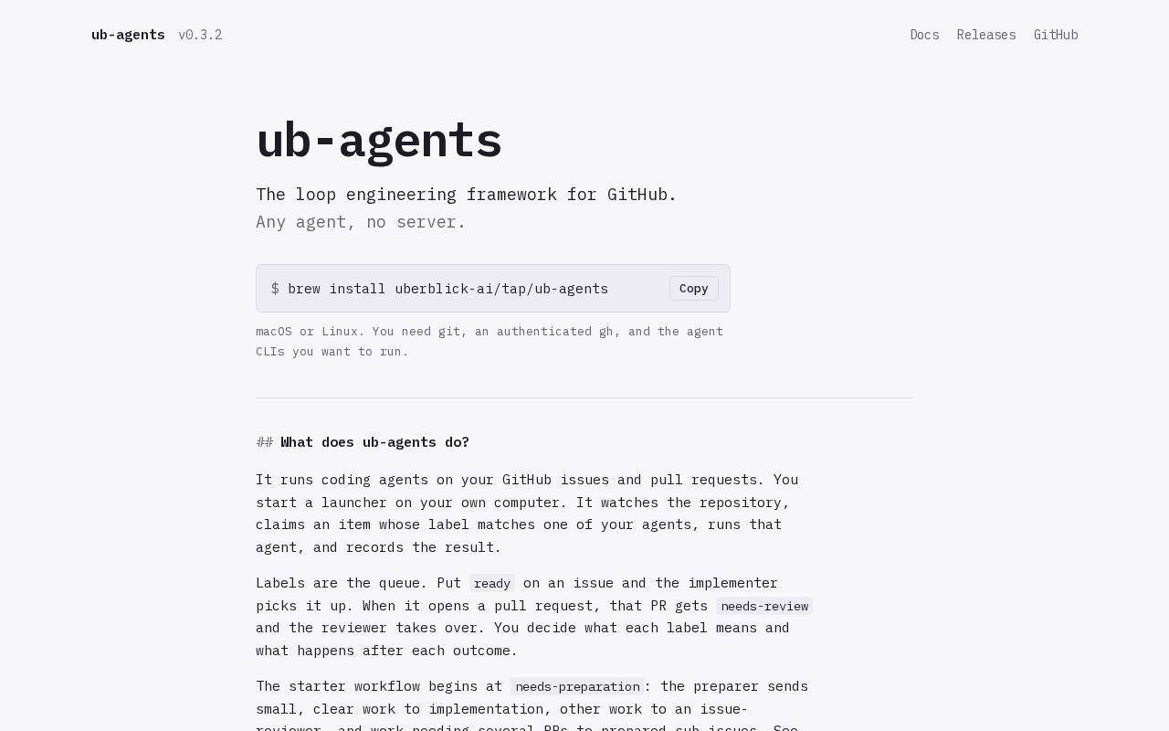 Preview of Ub Agents