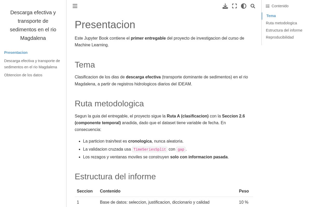 Preview of Proyecto Magdalena ML