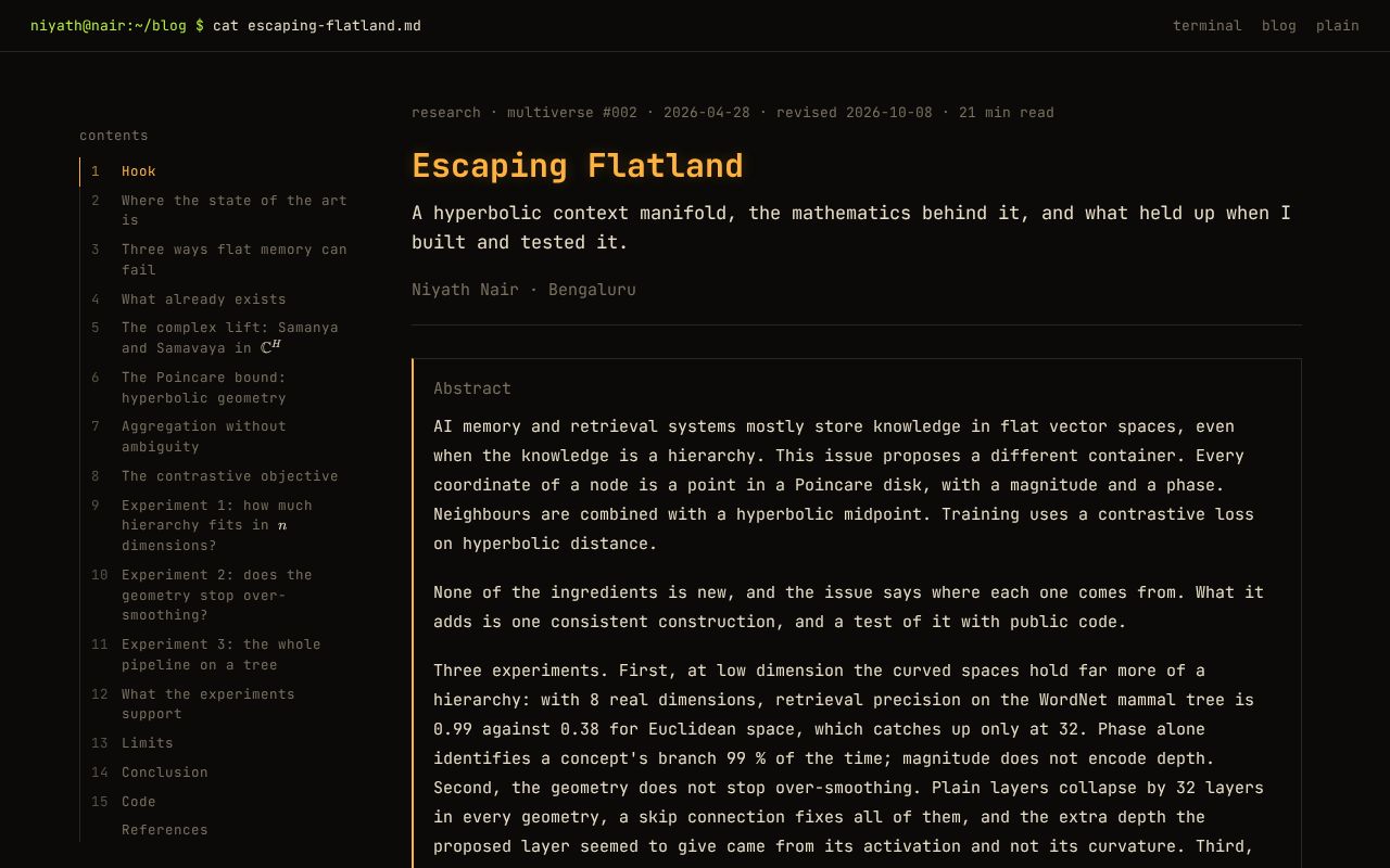 Preview of Escaping Flatland