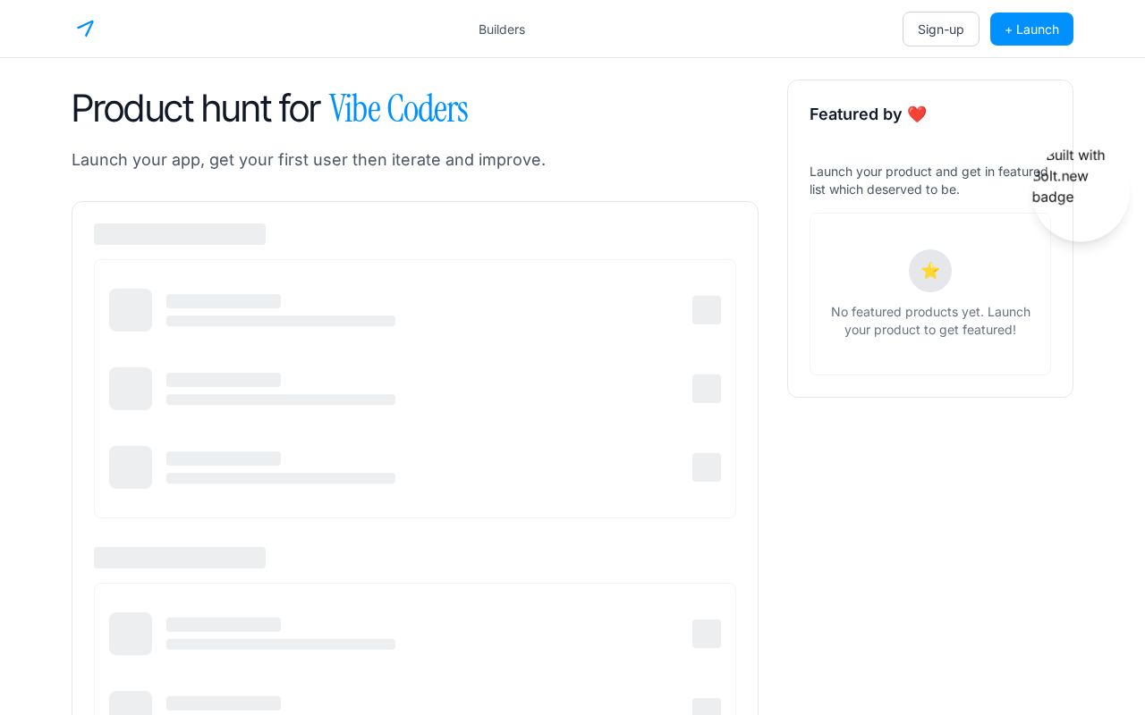 Preview of Vibe Launch