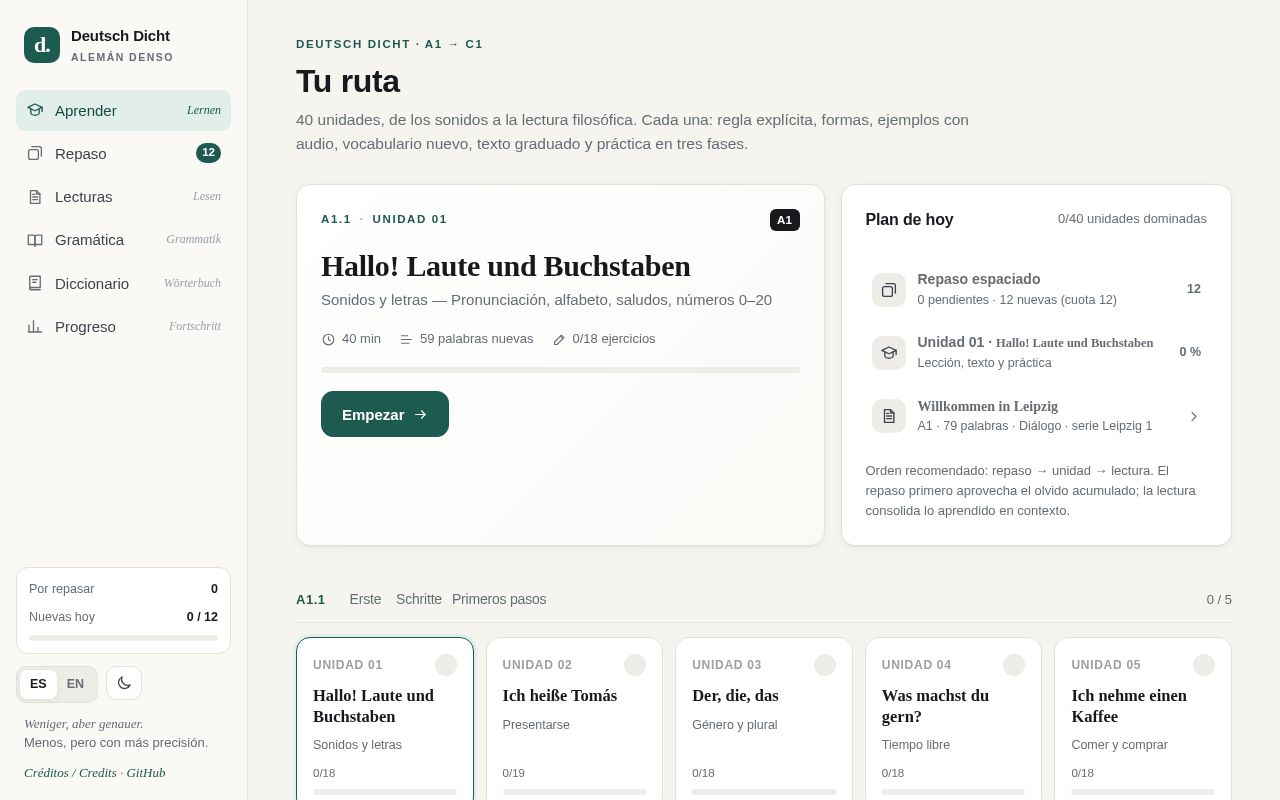 Preview of Deutsch Dicht