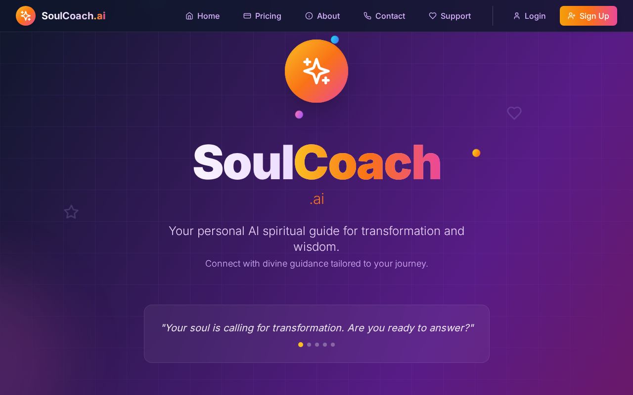 Preview of SoulCoach.ai