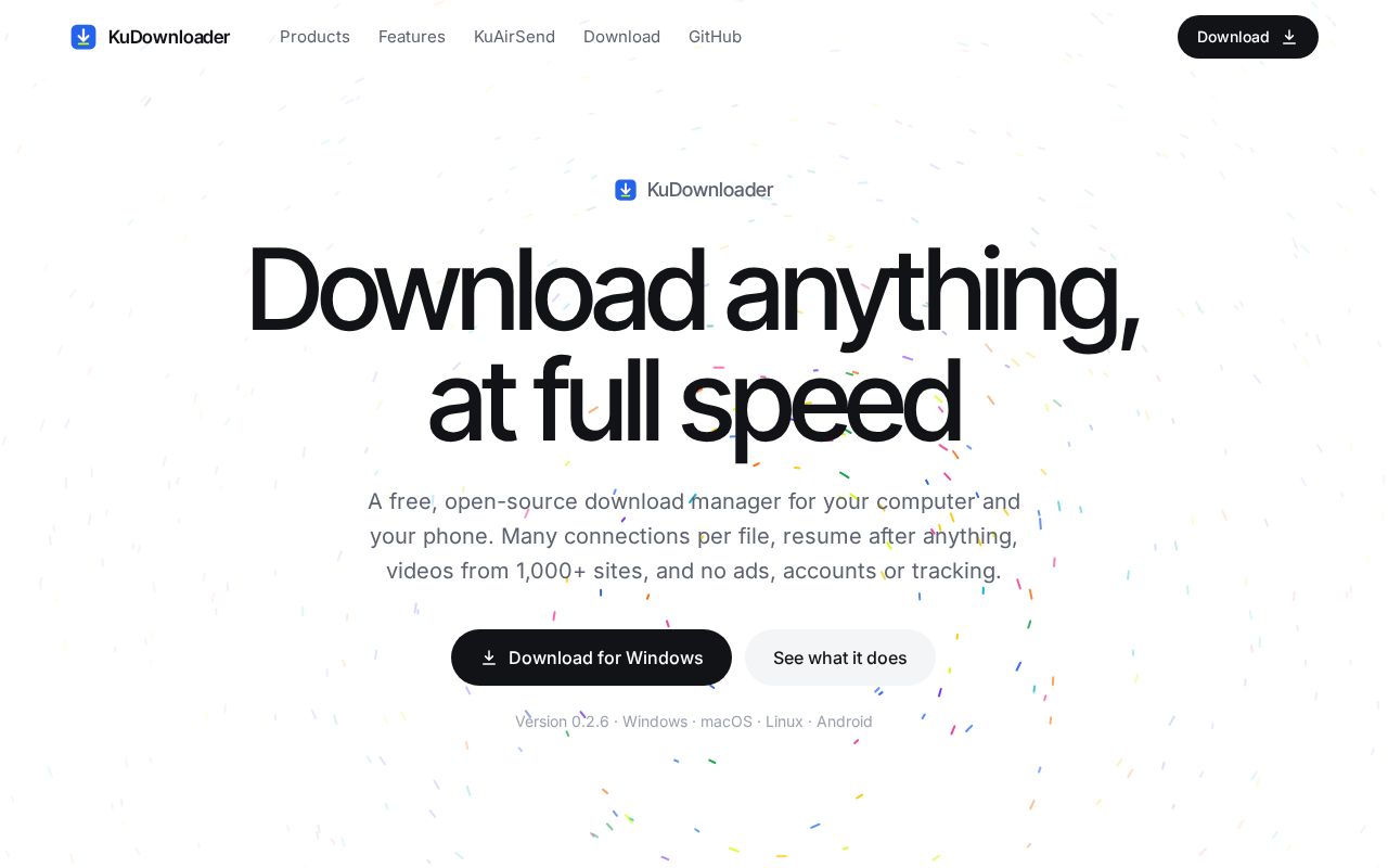 Preview of Ku Download Manager