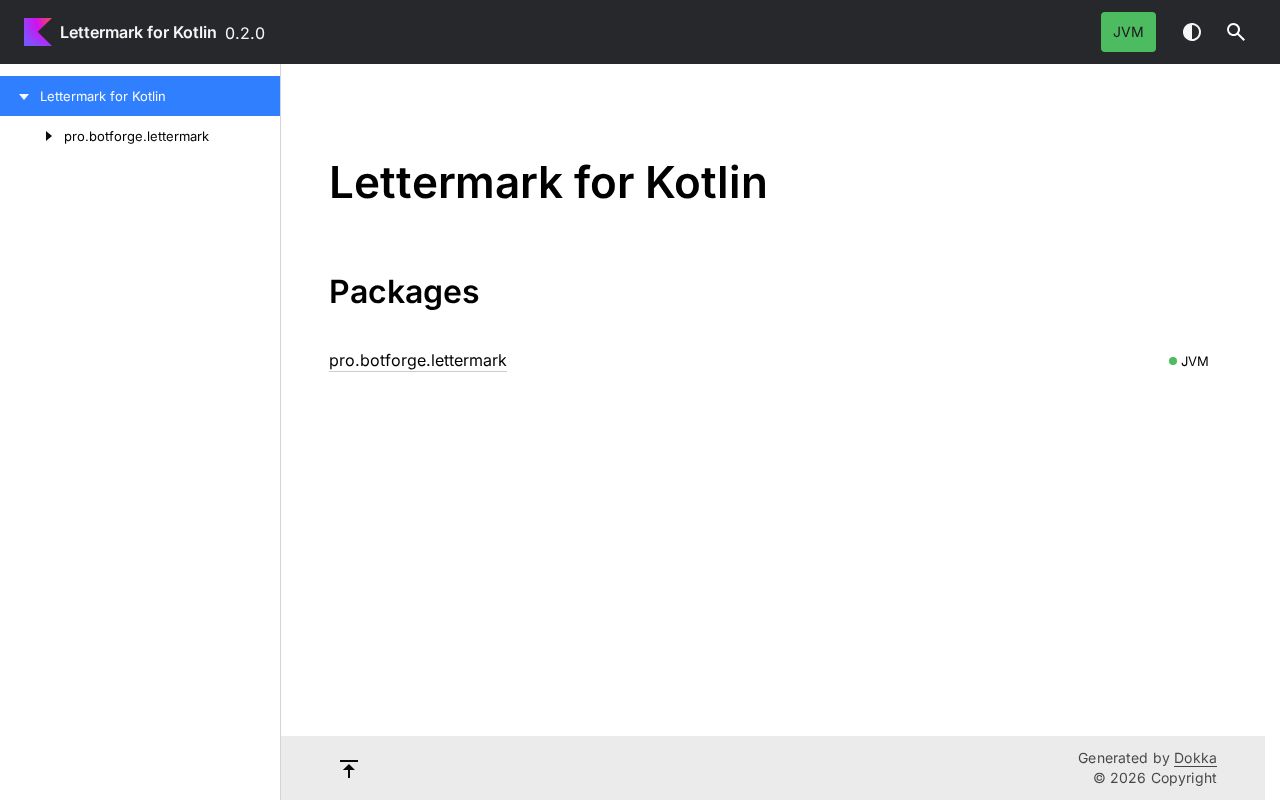 Preview of Lettermark Kotlin