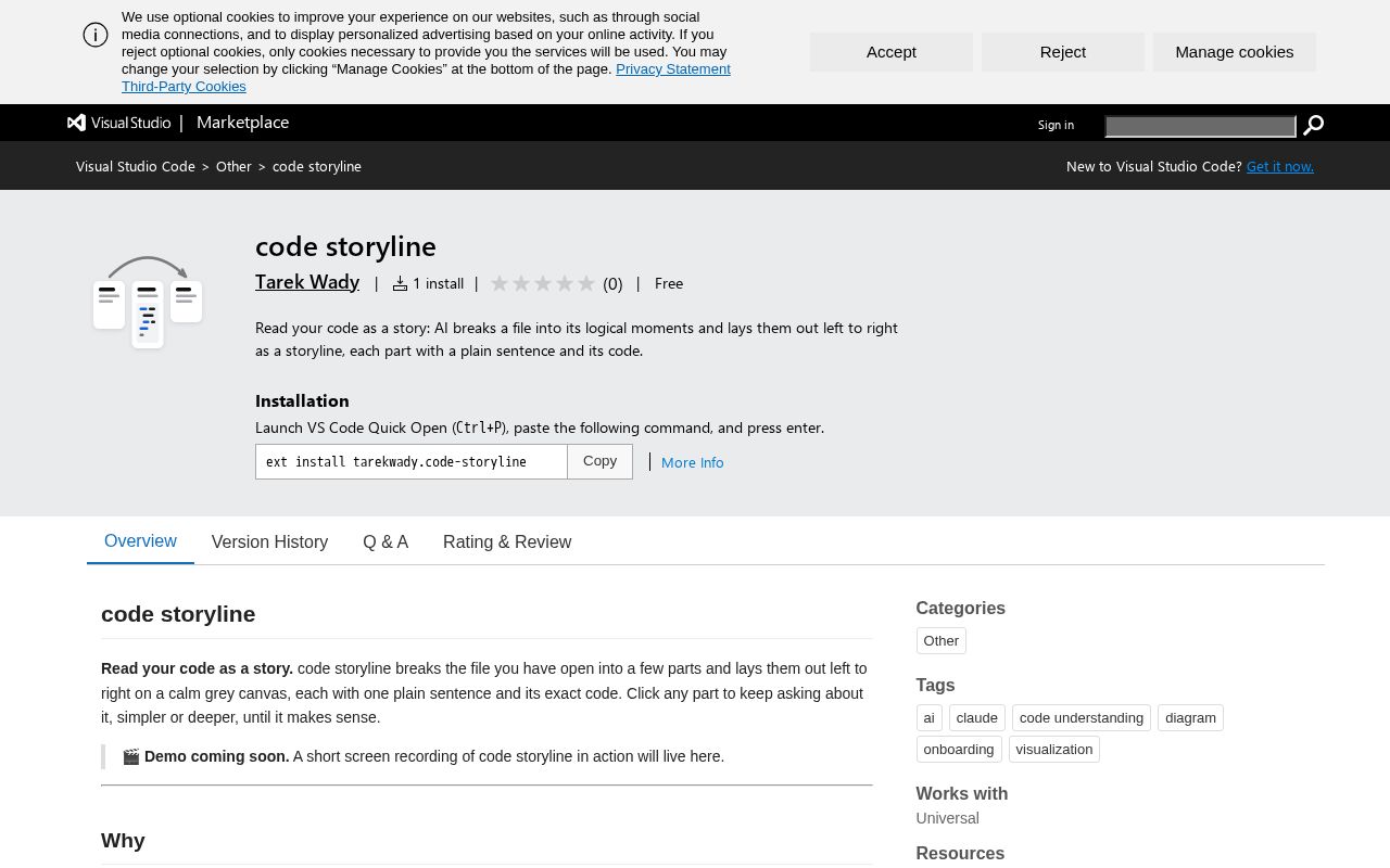 Preview of Code Storyline