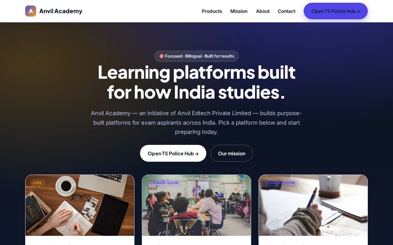 Preview of Anvil Edtech