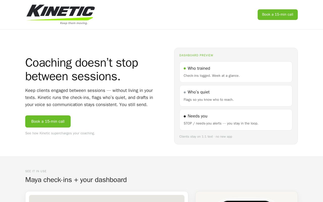 Preview of Flexkinetic Site