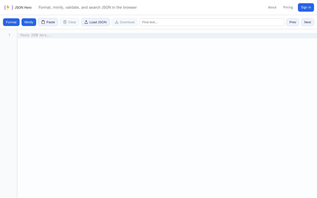 Preview of Jsonhero Dev