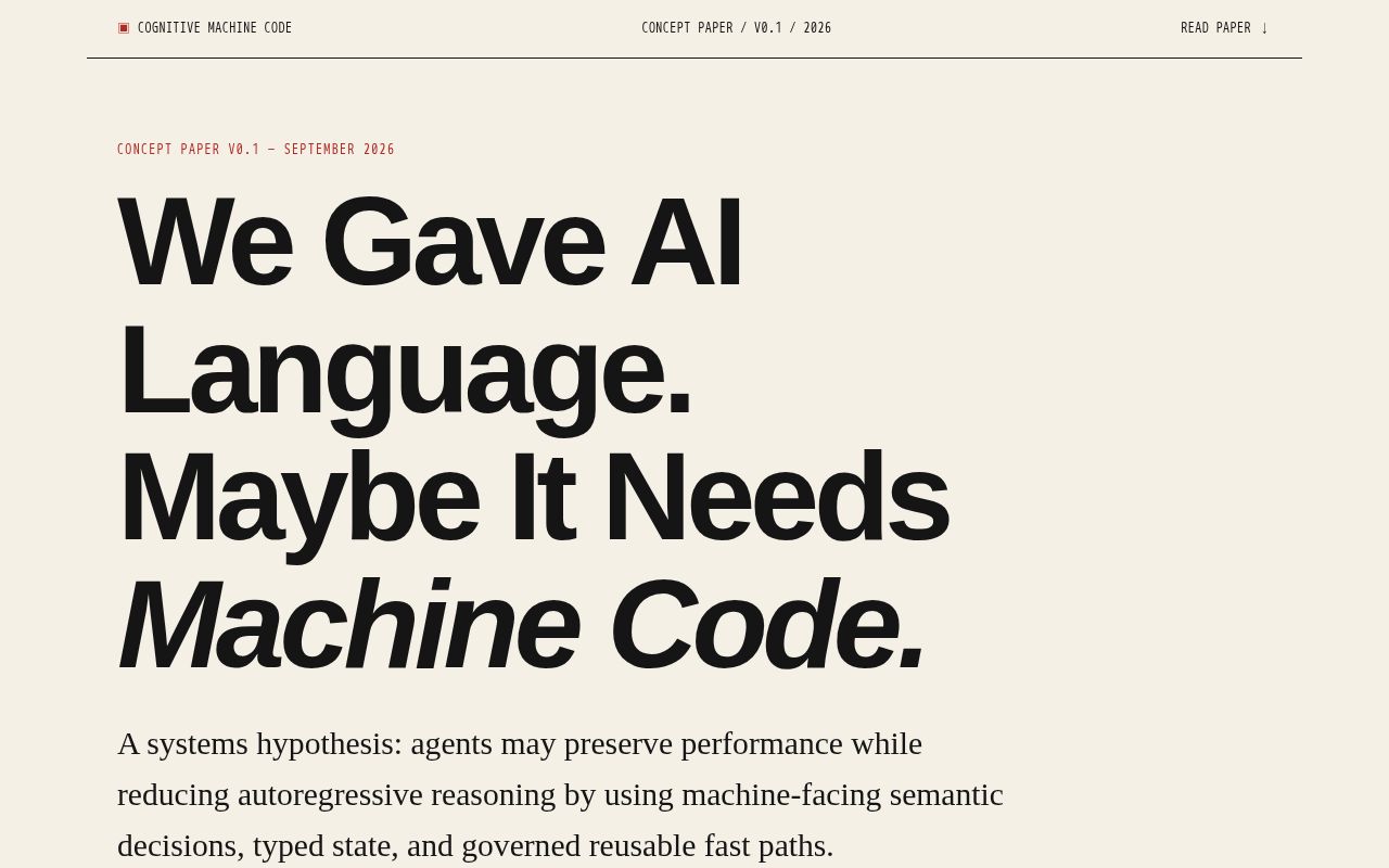 Preview of We Gave AI Language. Maybe It Needs Machine Code.